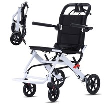 Lightweight Wheelchair for Adults Folding Attendant Wheelchair 