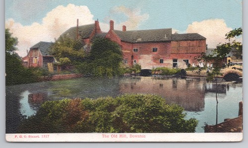 Postcard antique the old - postcard, mill