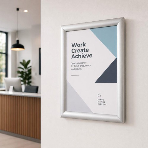 25mm aluminium poster - a4,