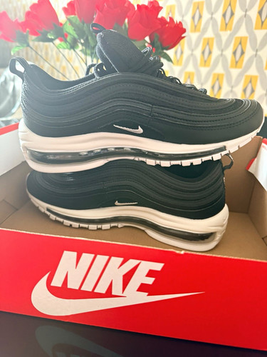 Nike air max black - nike, black/white