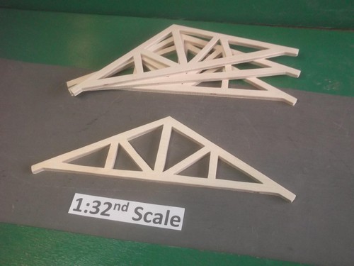 Wooden model truck load - model,
