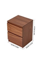 Modern 2 Drawers Bedside Table