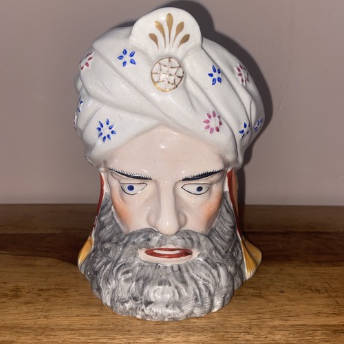 Vintage ceramic turk - ceramic, head