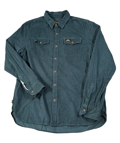 Superdry shirt green cord - superdry,