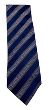 100% Silk Tie Navy Purple &