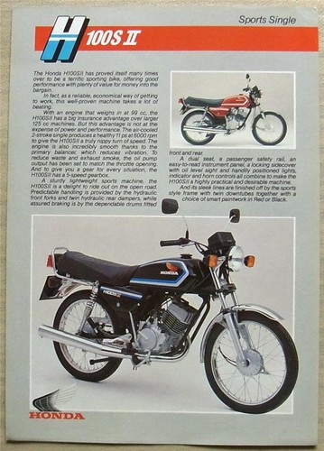 Honda h100s sports - honda,