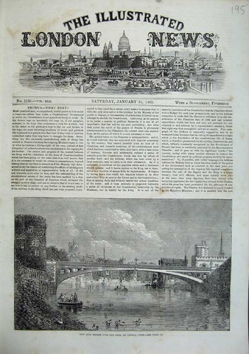 Old antique print 1863 - print,