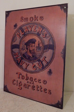 A metal Players tobacco sign