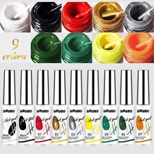 9 Colors Manicure Spider Gel Set Nail Art Liner Elastic Paint Kit Nail Art DIY