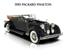 1930 Packard Phaeton New Sign - 18x24" USA STEEL XL Size - 4#