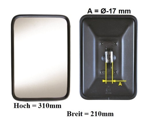 Exterior mirror bracket mirror