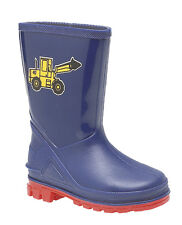 Boys Toddler Baby Navy blue Tractor Stormwells Wellies Wellington Boots 3 to 10