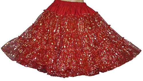 Red square dance - gold, foil