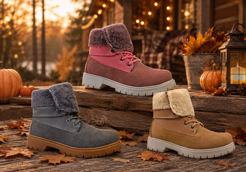 Womens leather snow boots - snow,