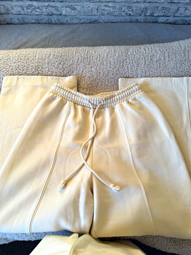 Zara beige cotton fleece - zara,