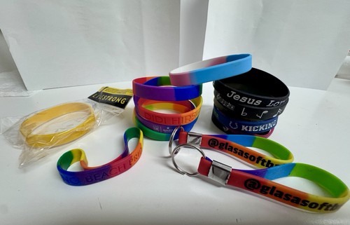 Rubber wristband key chain - wristband,