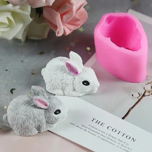 Rabbit silicone mold - 3d,