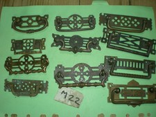 11  ANTIQUE BRASS  DRAWER HANDLES