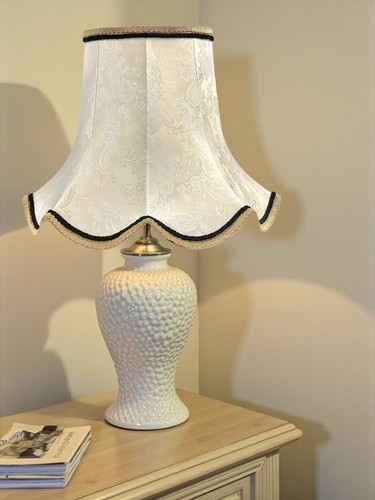 Ivory cream paisley table