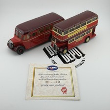 CORGI D41/1 BARTON BUS SET 1908-1989 Bedford OB Coach & AEC Regent Double Decker