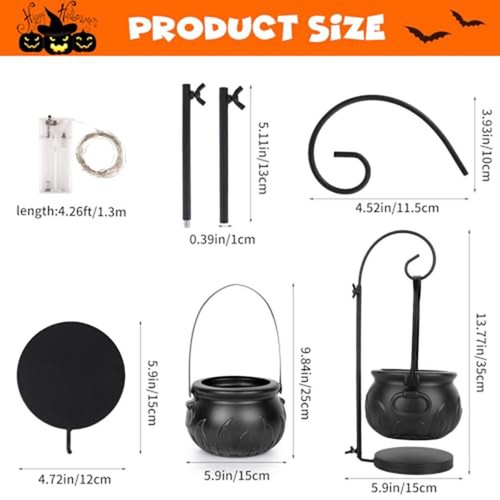 Witch cauldron with stand - witch,