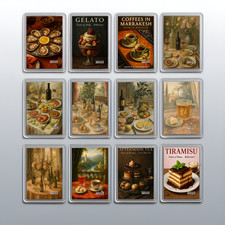 Acrylic Food & Drinks Fridge Magnet – Souvenir Gift Refrigerator Decoration