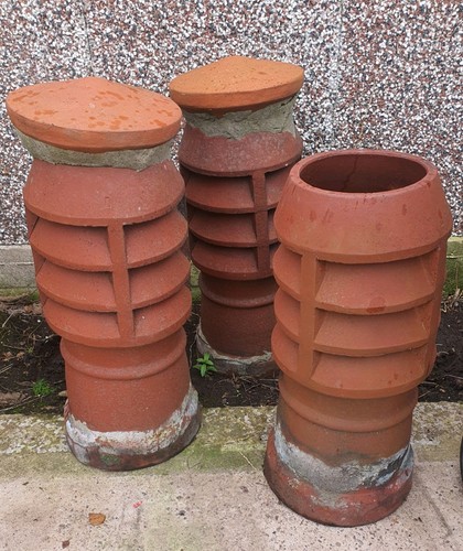 Vintage terracotta chimney - vintage,