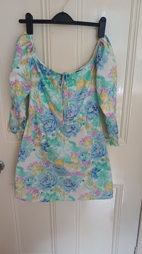 Zara cotton pastel floral - zara,
