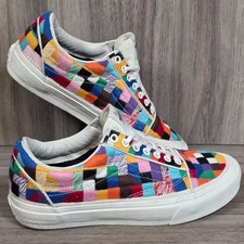 Vans Love Pride Patchwork Vault Skateboard Shoe UltraCush Multicolour UK Size 8