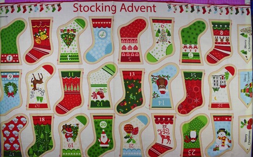 Christmas stocking fabric - christmas,