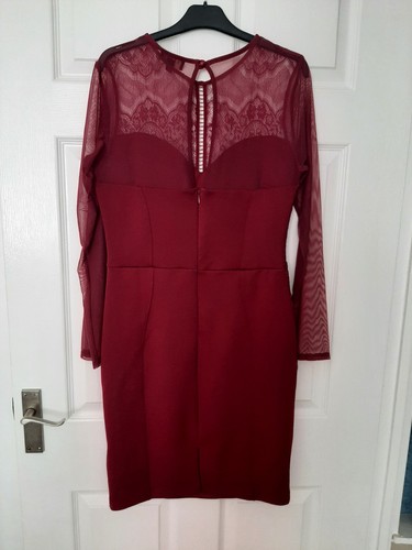 Lipsy berry wine red bodycon - lipsy,