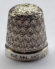 Vintage "The Spa" Sterling Silver Thimble 1920s HG&S Henry Griffiths VGC