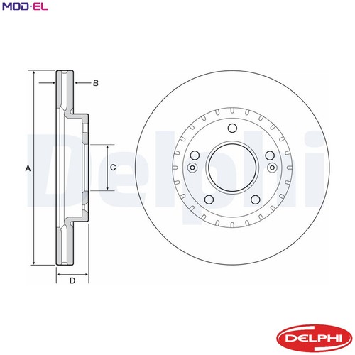 Brake disc bg4565c for - brake,