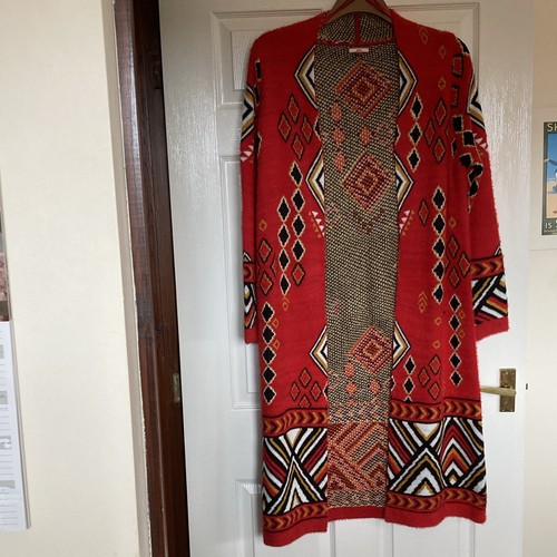 Joe browns red geometric knit - joe,
