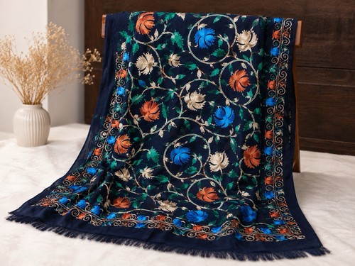 Elegant embroidered floral - embroidered,