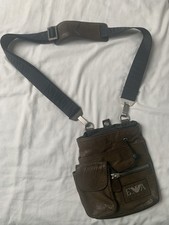 Giorgio Emporio Armani Men's Leather Messenger Crossbody Pouch Shoulder Bag