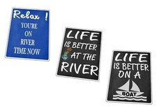 Boating Life Metal Signs River
