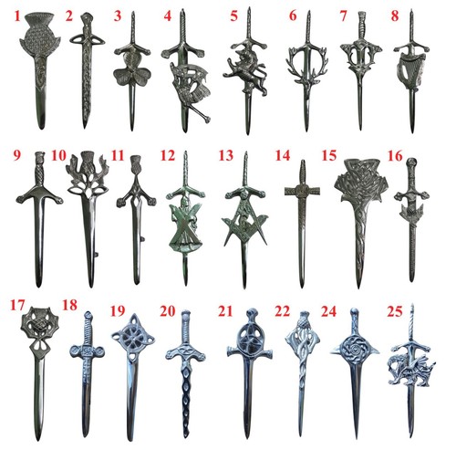 Scottish thistle kilt pins - kilt,