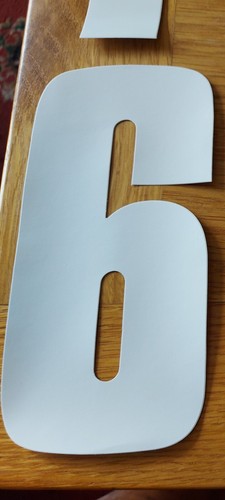 Wheelie bin number decal - number,