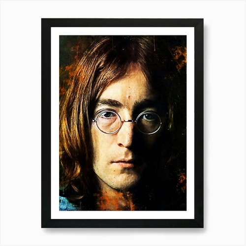 John lennon art print framed - john,