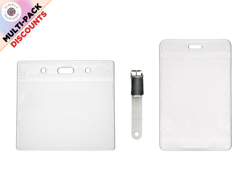 Clear vinyl pouch - clear, card