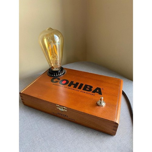 Cigar box lamp - cigar,