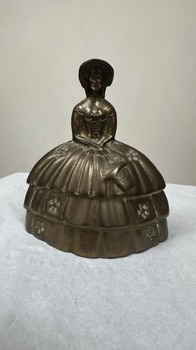 Vintage brass bell - bell, crinoline