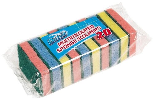 Sponge scourers washing - sponge, up