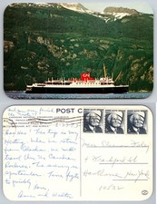 Canadian National Steamship Mountain Passage Postcard