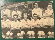 Signed X8 Tottenham Hotspur Spurs Danny Blanchflower + Football Autograph 1950s