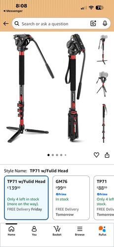 Neewer pro camera - 71.6",