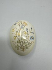 Palissy Spode Ceramic Floral Egg Trinket Ringtons Collectible Vintage