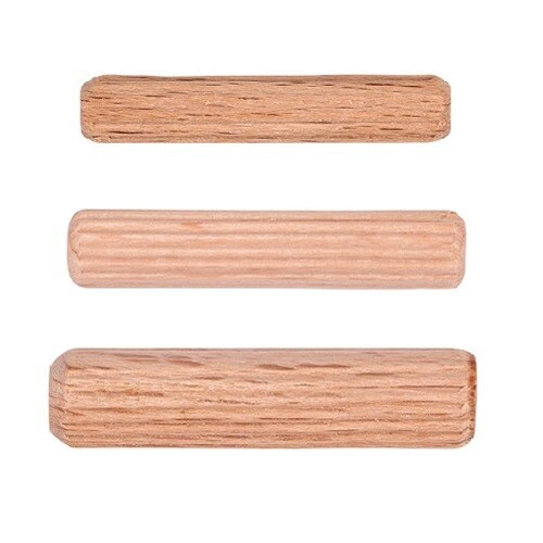 Wooden dowels chamfered - wooden,