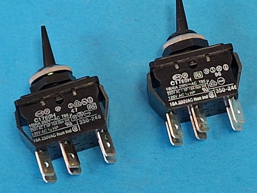 Toggle switch dpdt with - dpdt, ~